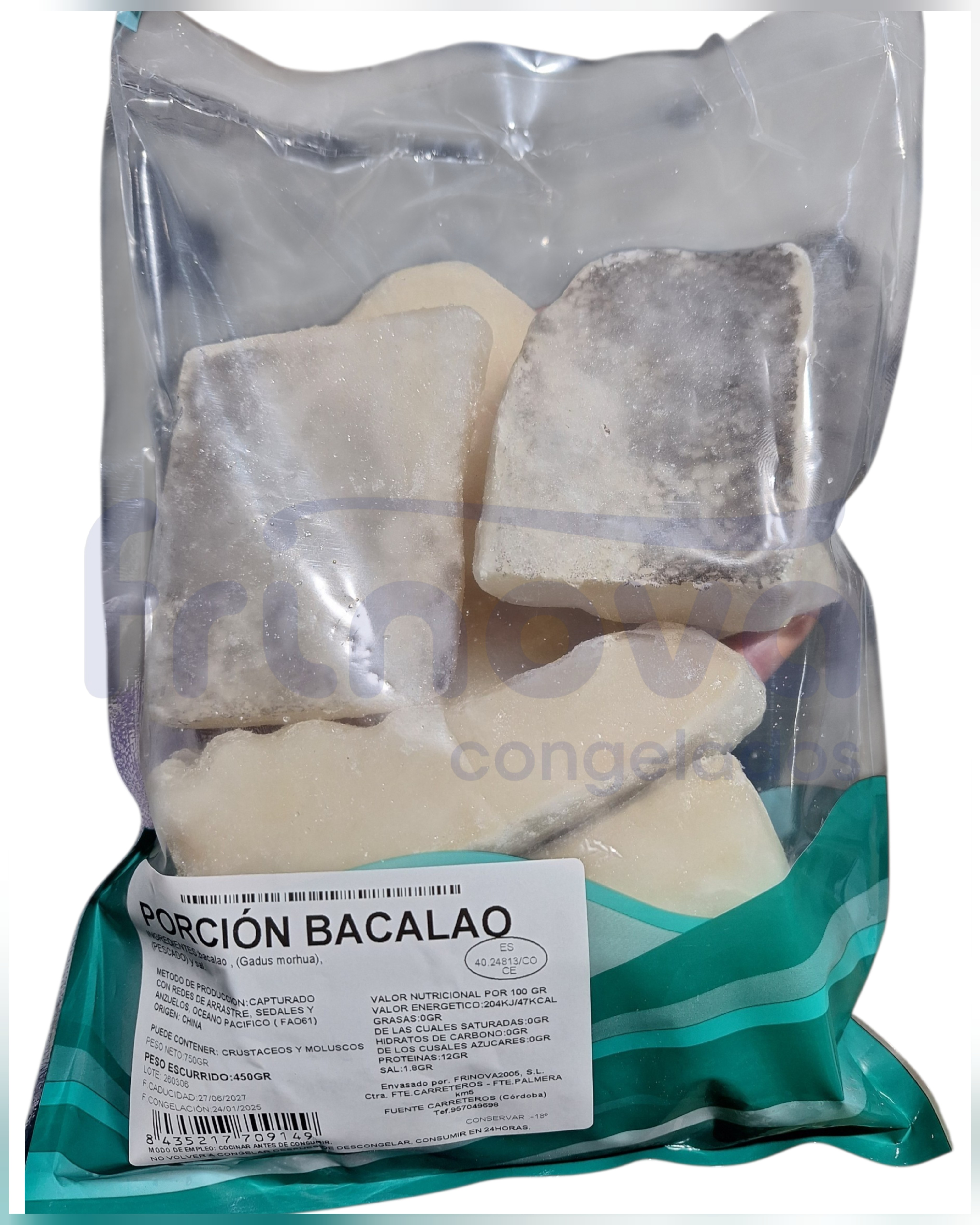 LOMOS BACALAO ICELAND. 10X750GR