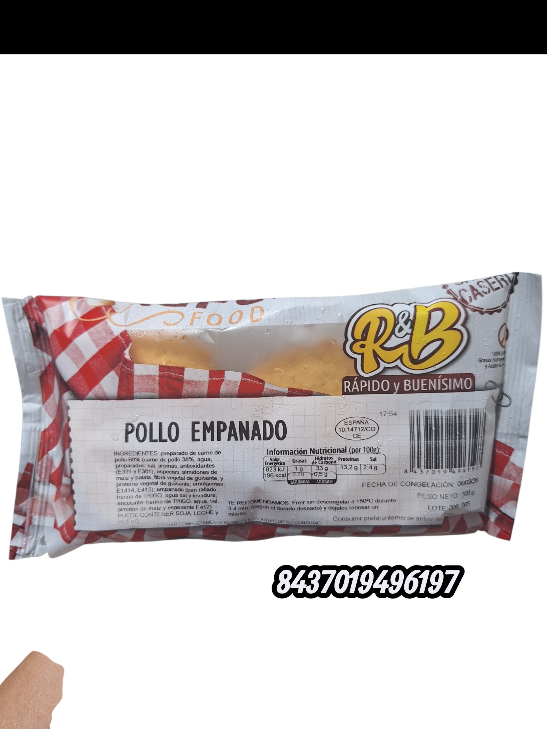 POLLO EMPANADO " LA PERLA" 12X300GR