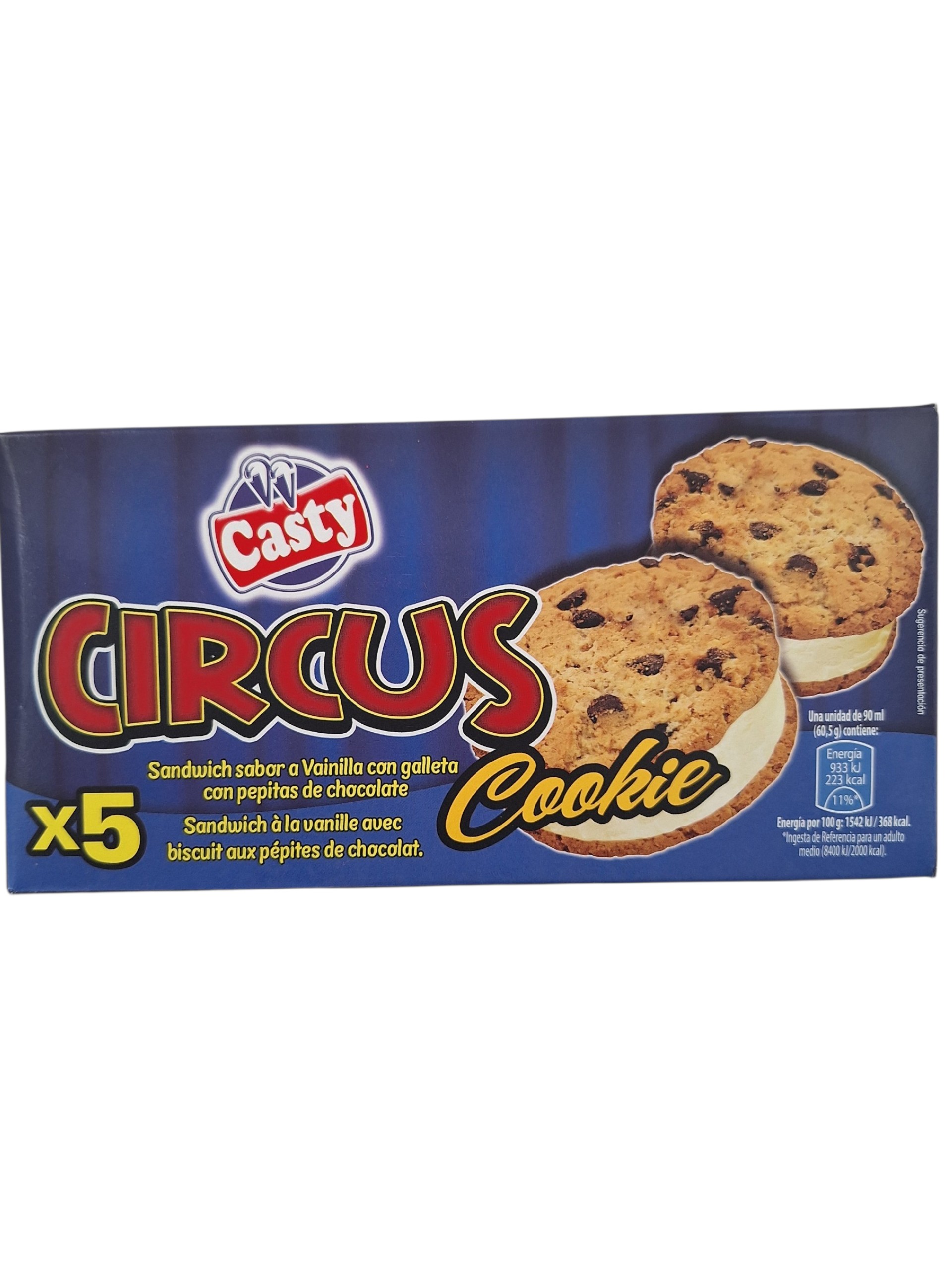 SANDWICH CIRCUS COOKIE "CASTY" 5X5UN