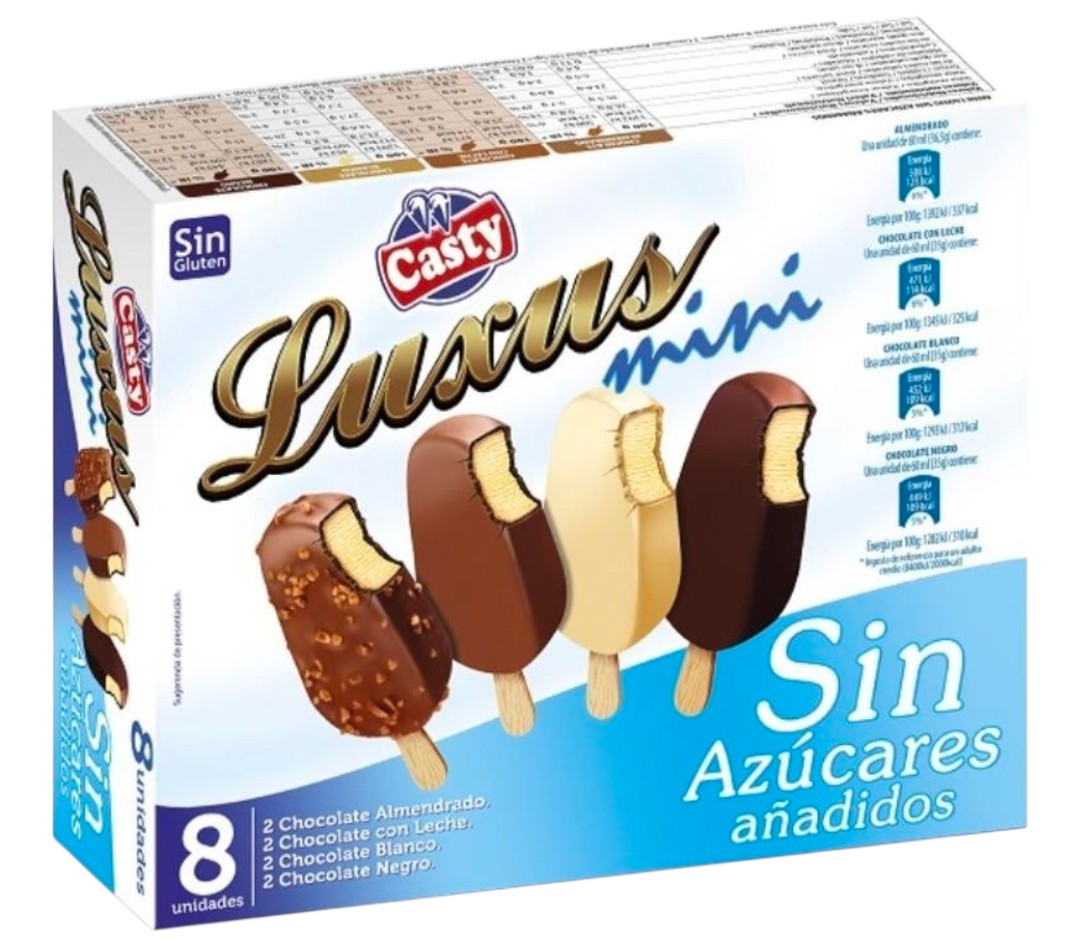 LUXUS MINI "CASTY" SIN AZUCAR" 5X8UND