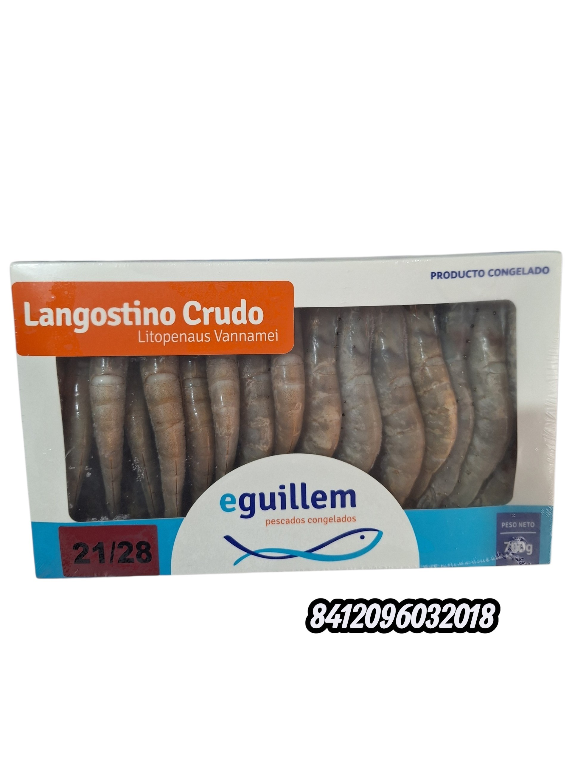 LANG. VANNAMEI CRUDO 21/28 EGUILLEM 10X700